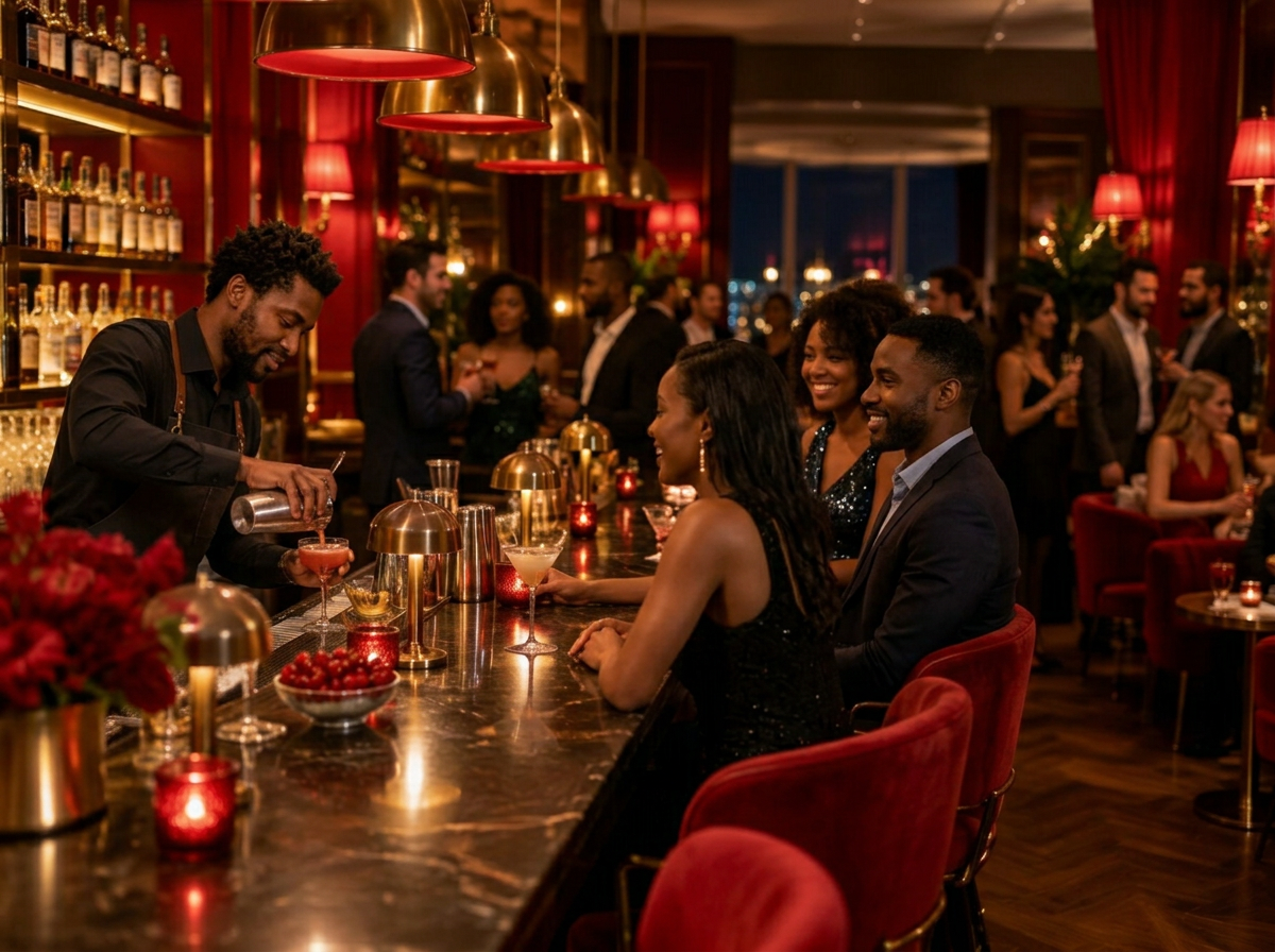 Bars & lounges using a connected hospitality workflow